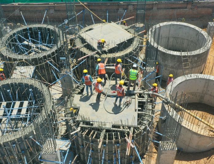 Tank foundation works