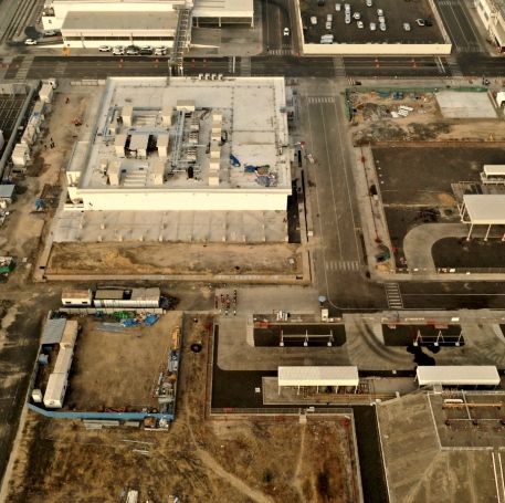 Aerial view of site